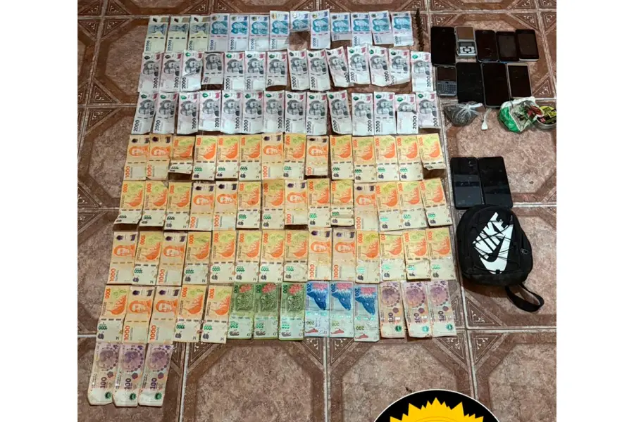 Operativo policial en Bovril (foto Polic&iacute;a de Entre R&iacute;os)