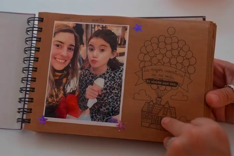 El recuerdo de la primera salida juntas a tomar un helado (foto TN)