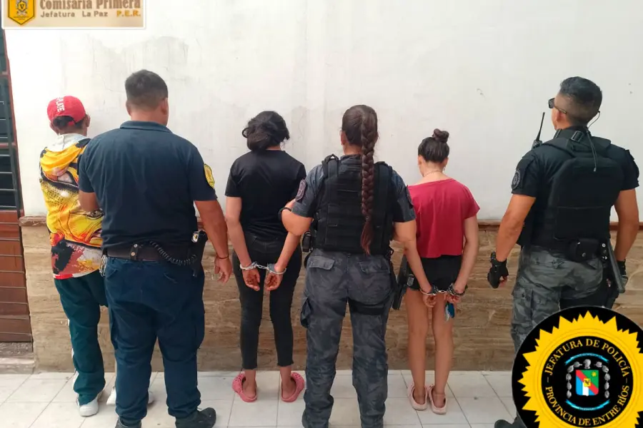 Detenidos en La Paz.