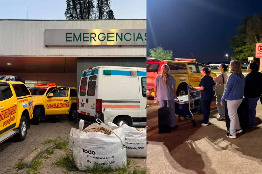 Ablaci&oacute;n de &oacute;rganos en Paran&aacute;. Foto: Aeropuerto de Paran&aacute;.