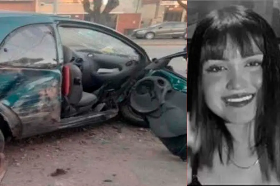 El Ford Ka que conduc&iacute;a Valentino Perrone / Maia Spinelli, v&iacute;ctima del tr&aacute;gico accidente