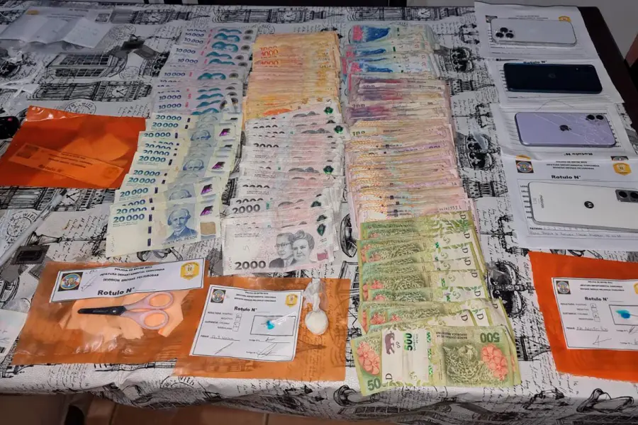Operativo por narcomenudeo en Concordia (foto Polic&iacute;a de Entre R&iacute;os)