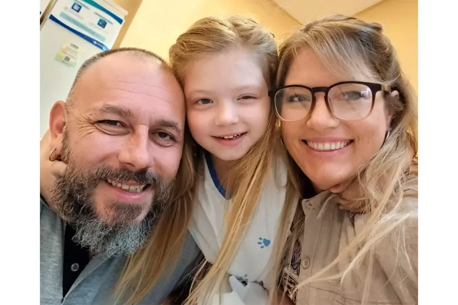 Sarita, la ni&ntilde;a de Crespo que lucha contra el c&aacute;ncer (foto Estaci&oacute;n Plus)