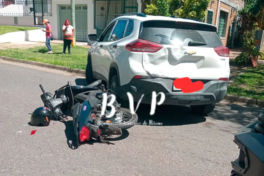 Accidente en Paran&aacute;. Foto: Bomberos Voluntarios.