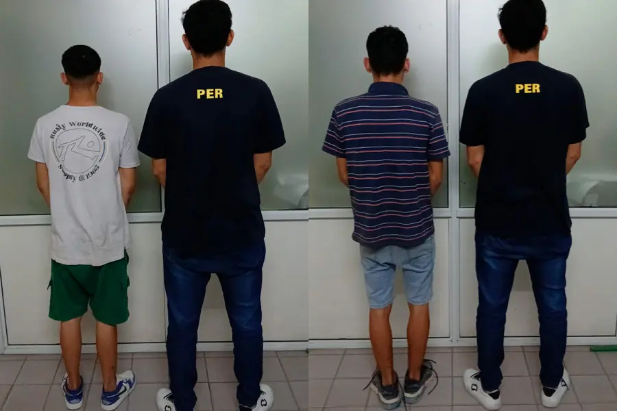 Detenidos por robo en Paran&aacute; (foto Polic&iacute;a de Entre R&iacute;os)