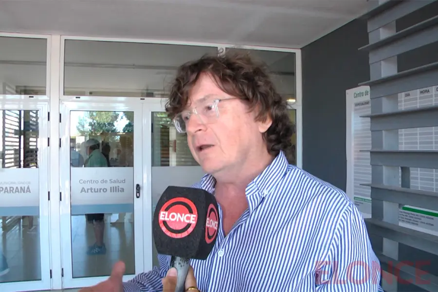 Ra&uacute;l Hergenreder, directo de Centro de Salud "Dr. Arturo Illia" (foto Elonce)