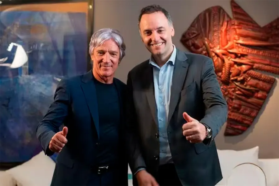 Marcelo Grandio y Manuel Adorni