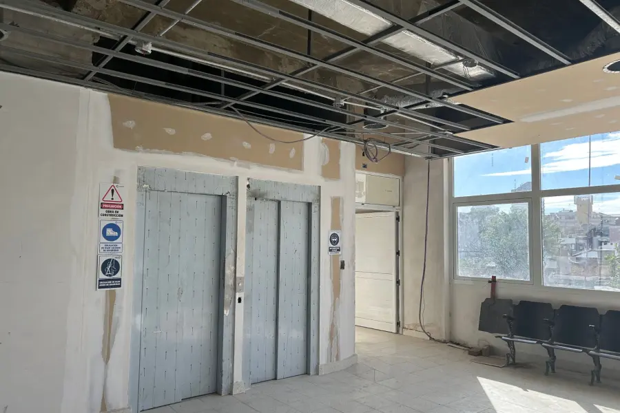 Obras en la nueva sede de la Jefatura de Polic&iacute;a.