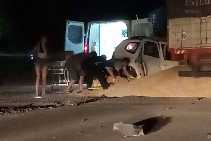 Tragedia vial sobre Ruta 127 (foto La Departamental Noticias)