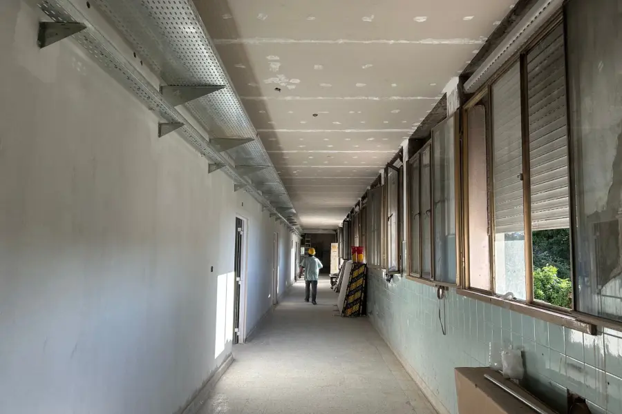 Obras en el Hospital San Roque.