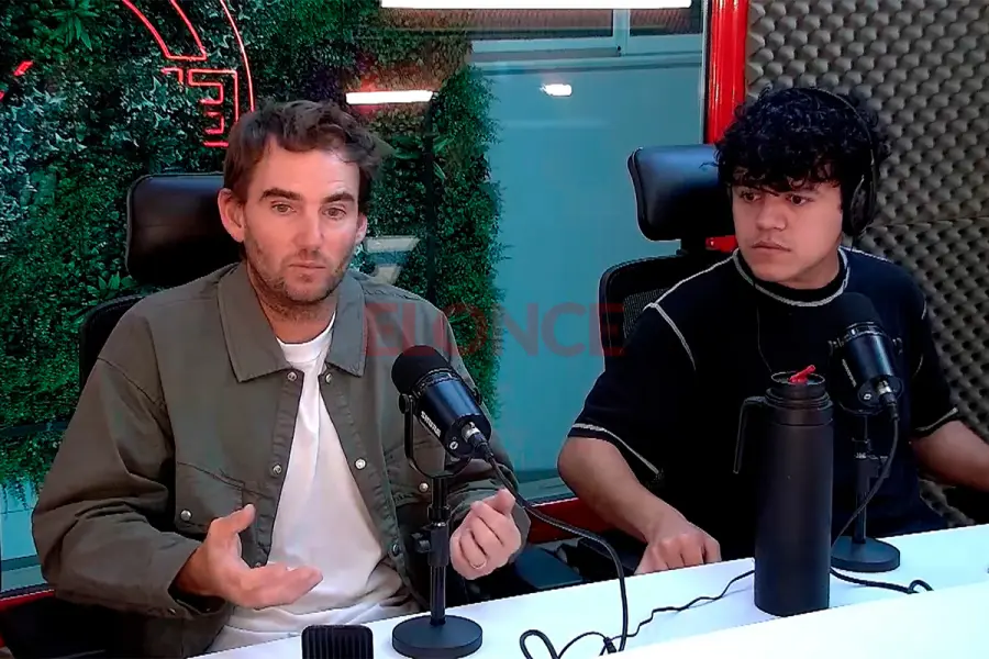 Lucas Caffaro en el streaming. Foto: Elonce.