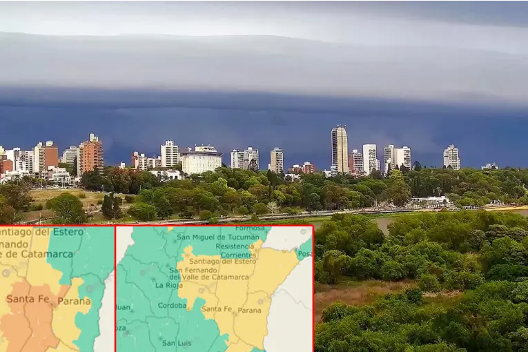 Tormentas en Entre Ríos: alertan por lluvias intensas y posibles eventos fuertes