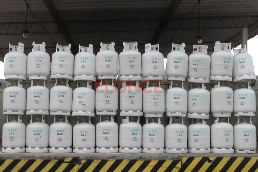 Garrafas de 10 kilos.