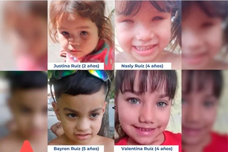 Buscan a cuatro hermanitos desaparecidos en Santa Fe