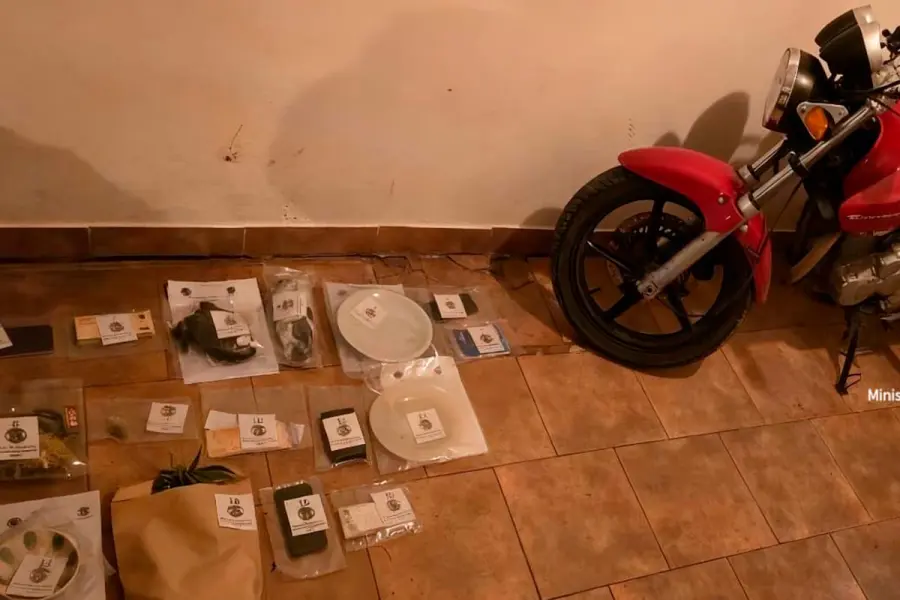 Allanamientos por narcomenudeo en Villa Elisa (foto Polic&iacute;a de Entre R&iacute;os)