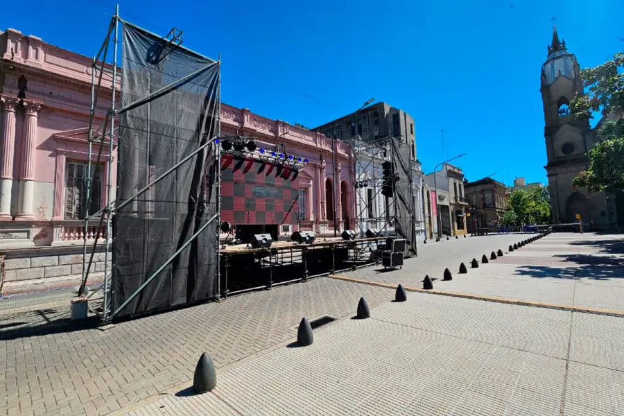 Escenario de la Marcha por la Memoria
