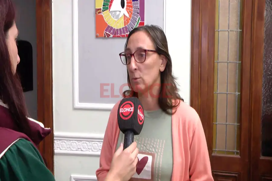 Secretaria adjunta de AGMER, L&iacute;a Fimpel. Foto: Elonce.