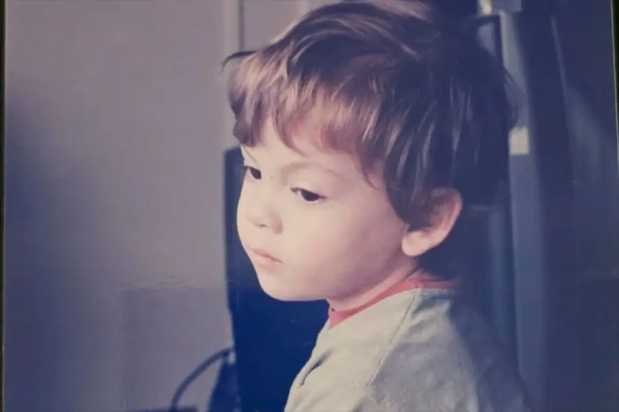 Santino Guglieri a los tres a&ntilde;os, en una foto que le tom&oacute; su abuelo.