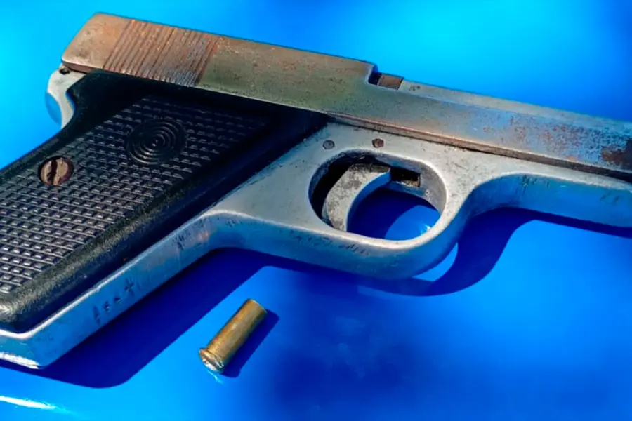 El arma de fuego fue secuestrada (foto Polic&iacute;a de Entre R&iacute;os)