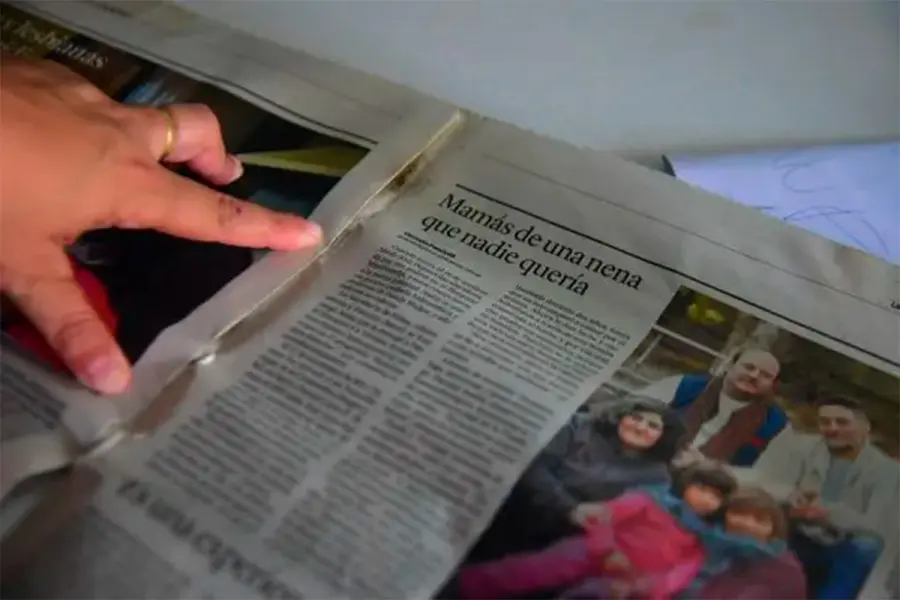 Daiana lleg&oacute; a la familia cuando era beb&eacute;. Hoy tiene 12 a&ntilde;os (foto La Voz)