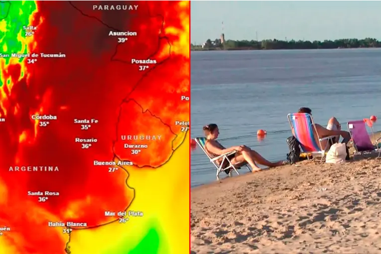Entre Ríos inicia la semana con alerta por calor extremo en dos departamentos