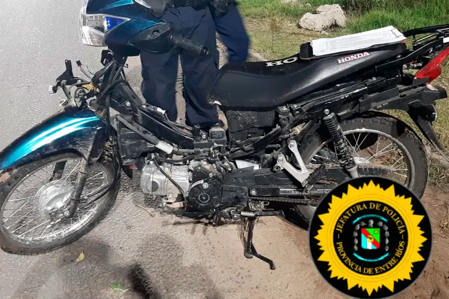 Moto robada en Concepci&oacute;n del Uruguay.