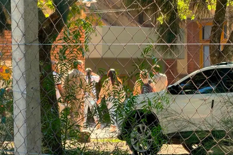 Tr&aacute;gico tiroteo en escuela de Santa Fe (foto Aire de Santa Fe)