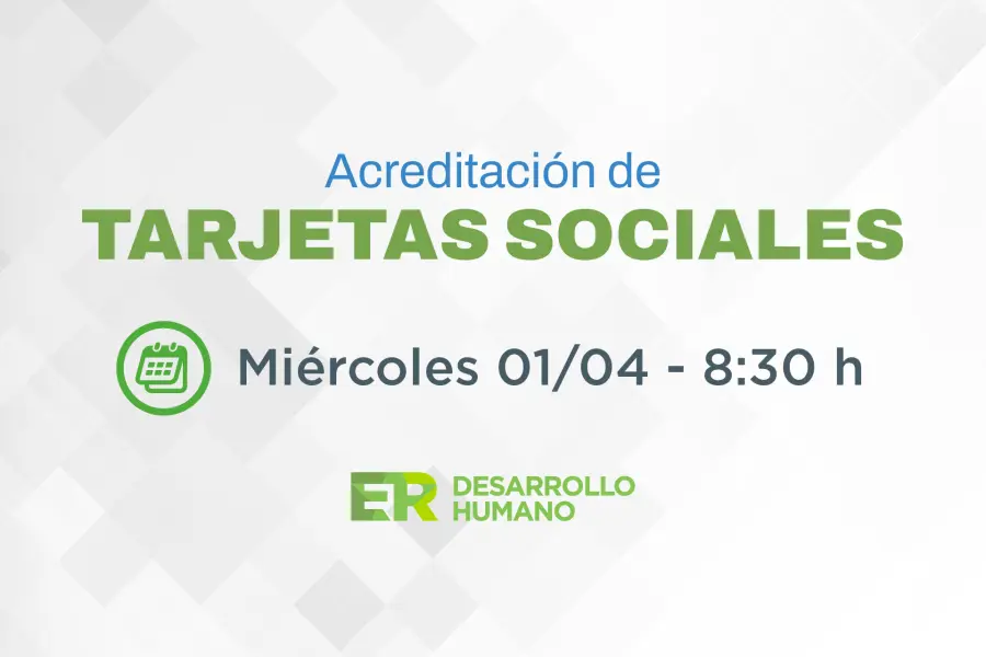 Acreditaci&oacute;n de Tarjetas Sociales.