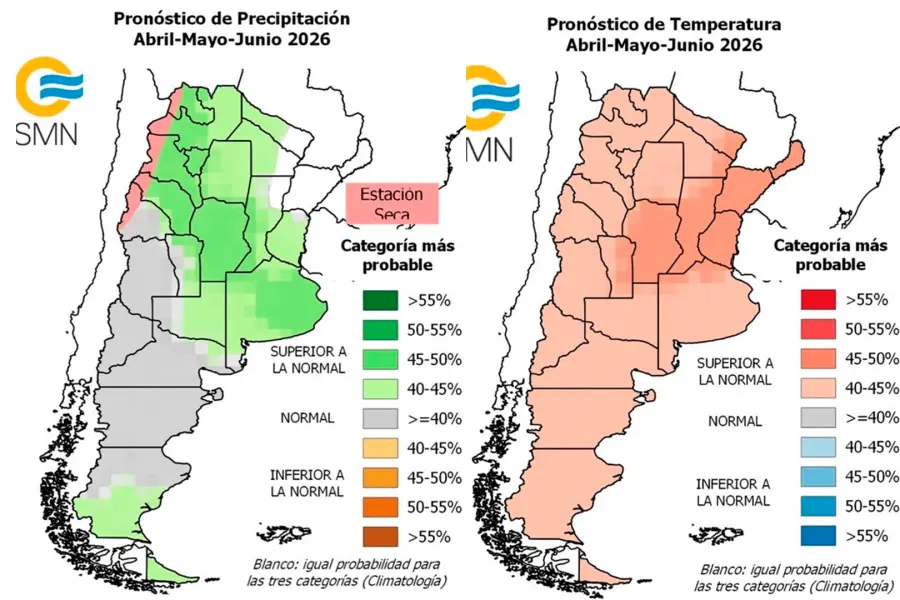 Las previsiones del SMN