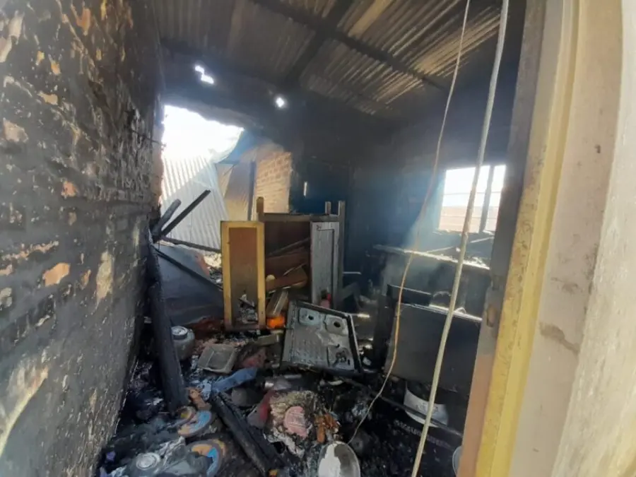 Incendio en Villa del Rosario (foto Villa del Rosario Net)