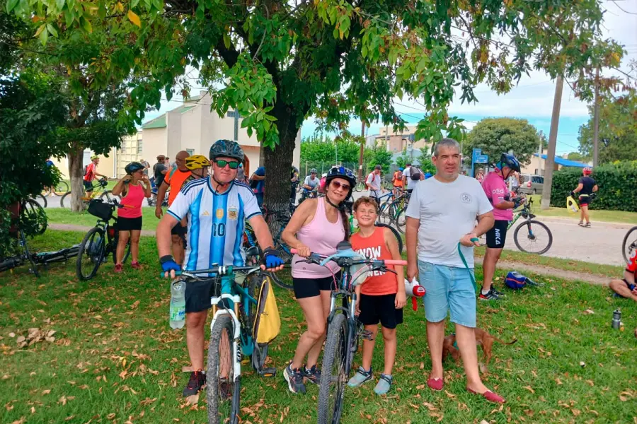 Benicio junto a su familia.