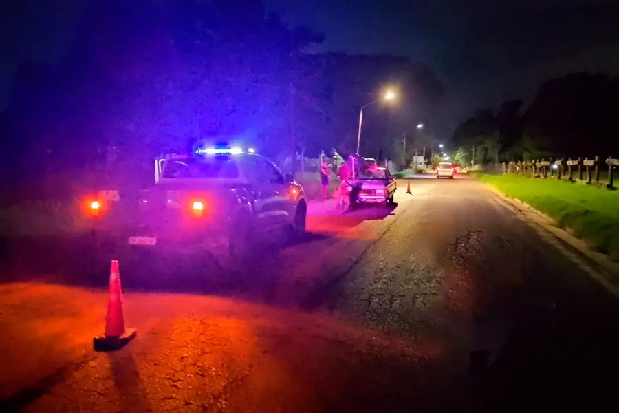 Accidente en Concepci&oacute;n del Uruguay (foto Polic&iacute;a de Entre R&iacute;os)