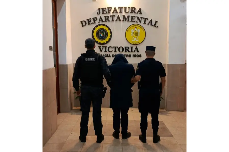 Detenido por amenazas y estafas (foto Polic&iacute;a de Entre R&iacute;os)