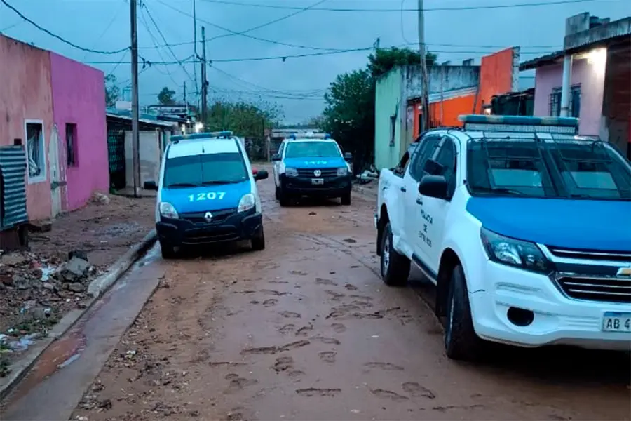 Lugar del hecho en Concordia.