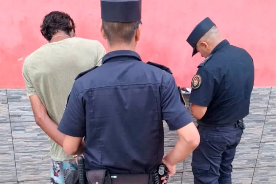 Detenido por intento de femicidio en Concordia (foto Concordia Policiales)