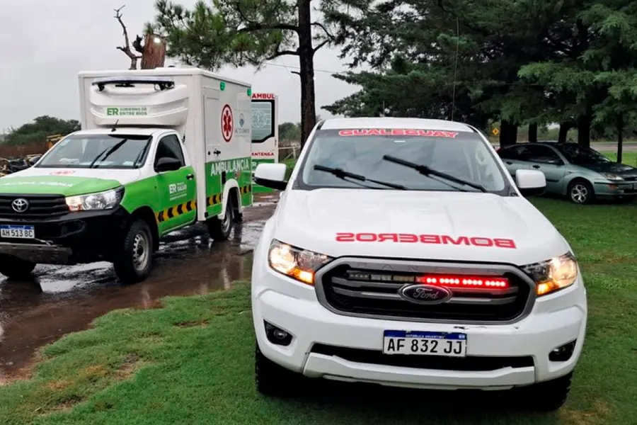 Operativo de rescate en Gualeguay.