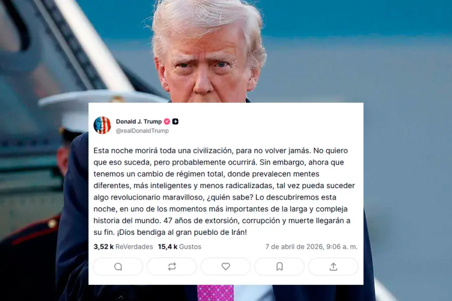 El mensaje de Donald Trump.