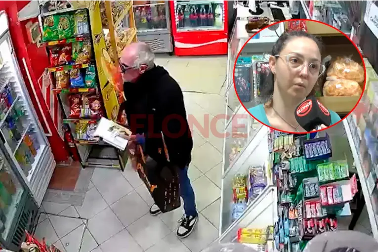 Un adulto mayor robó en un local de Paraná y quedó filmado: "Esperas que te dé un ejemplo y no que te haga una cosa así"