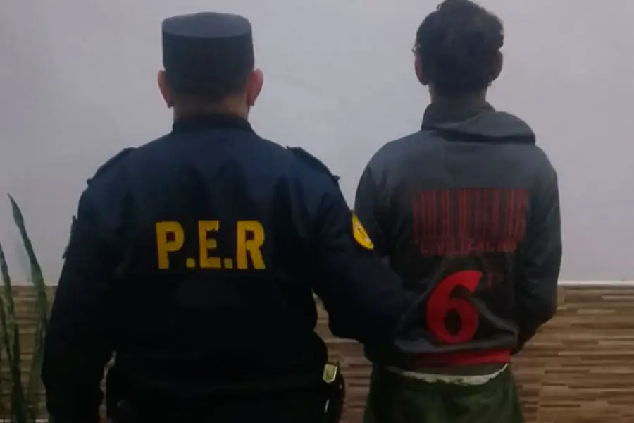 Detenido en Santa Elena.