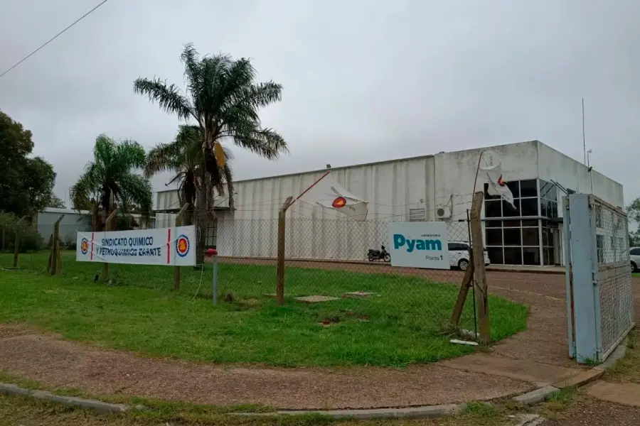 Laboratorios Pyam, en el Parque Industrial de Gualeguaych&uacute; (foto R2820)