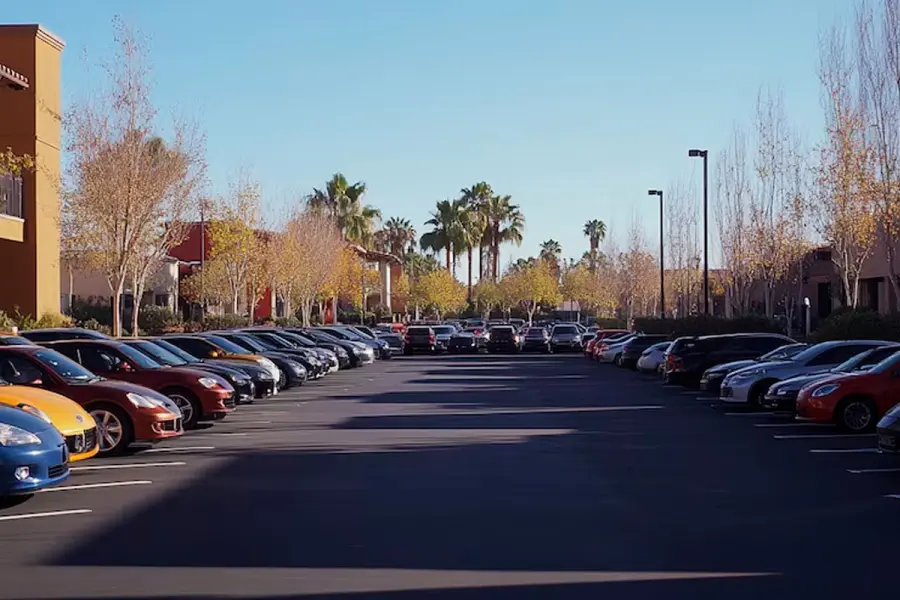 Playa de estacionamiento de Supermercado. Foto: Ilustrativa.