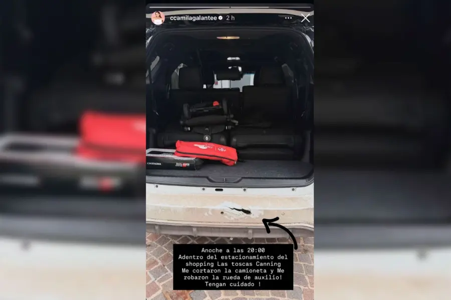 Robo a Camila Galante.