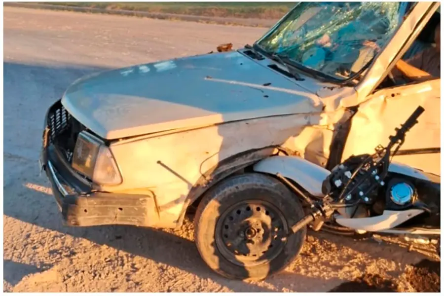 Accidente en Strobel (foto Polic&iacute;a de Entre R&iacute;os)