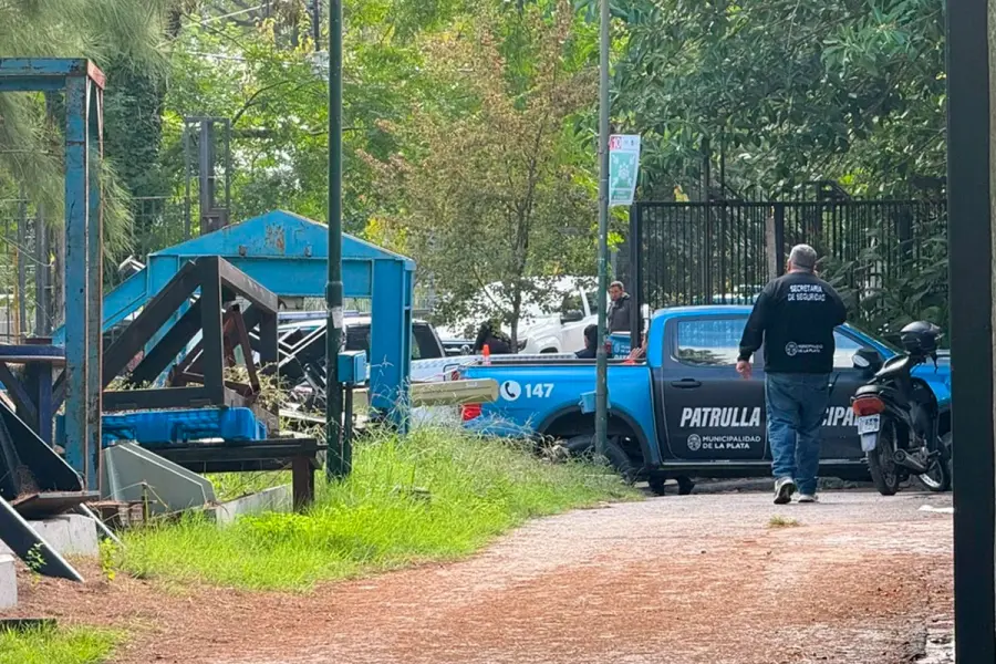 Lugar del hecho en La Plata.