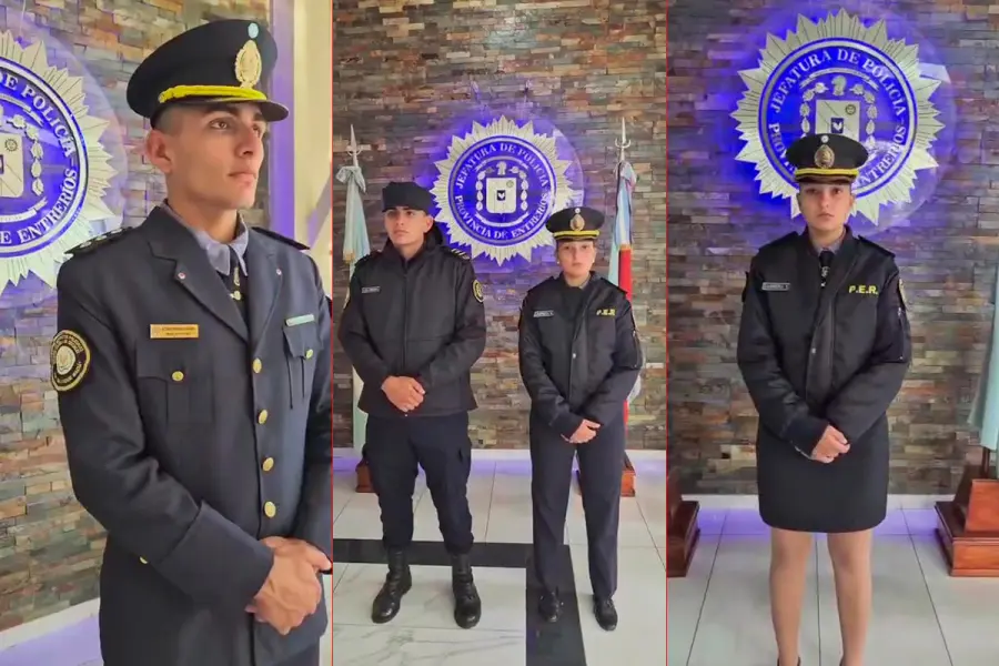 Nuevo uniforme policial (foto Polic&iacute;a de Entre R&iacute;os)