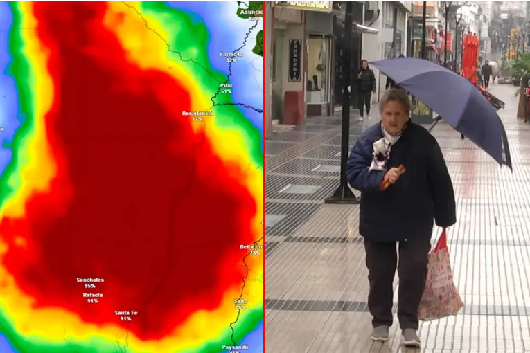 Renovaron alerta amarilla por tormentas en Entre Ríos: prevén hasta 80 mm de lluvia