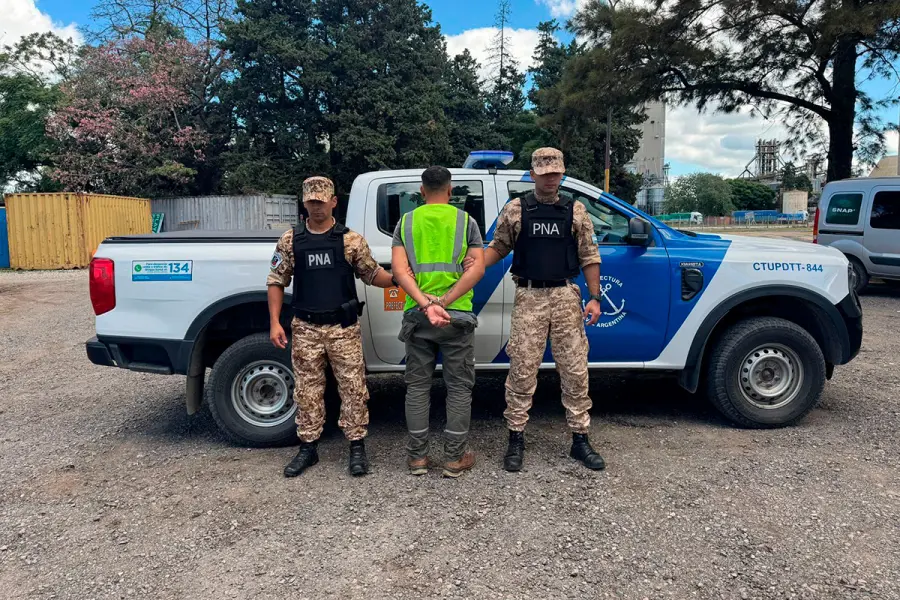 Detenido por intento de homicidio (foto Prefectura Arroyo Seco)