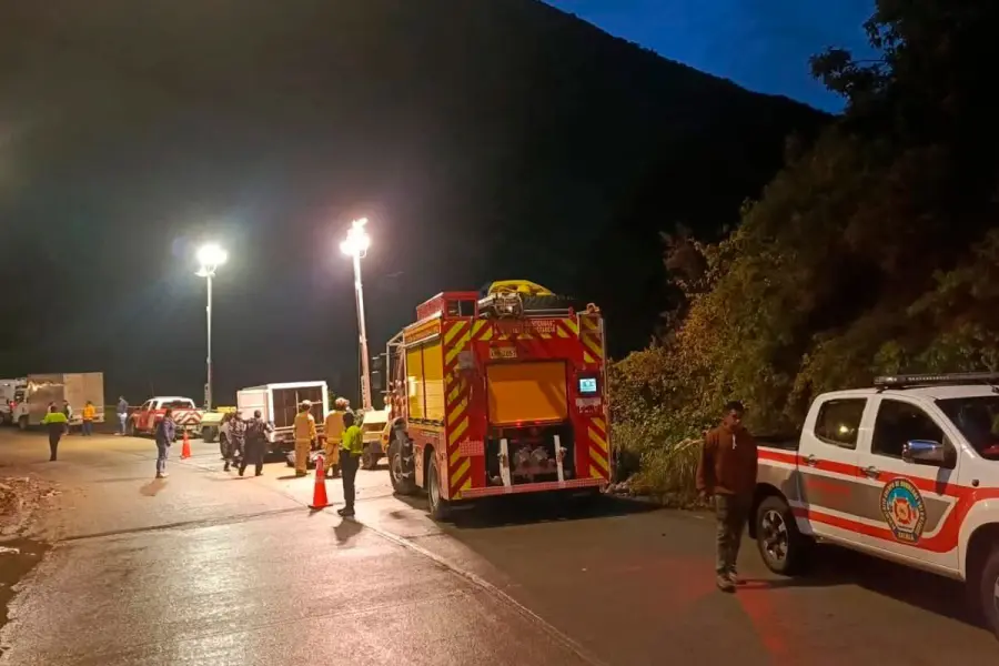 Lugar donde cay&oacute; el colectivo.