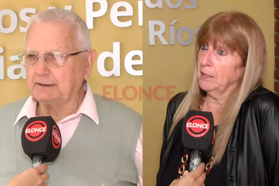 El presidente de la Federaci&oacute;n de Jubilados de Entre R&iacute;os, Ercilio Aimone y la vocal de la Caja de Jubilaciones, Claudia Vallori.