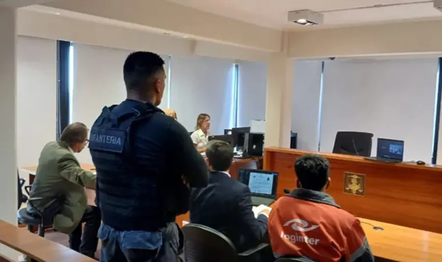 Las audiencias imputativa y cautelar se desarrollaron este viernes en el sexto piso de la torre judicial de San Jorge. <b>(Foto: San Jorge Virtual)</b>